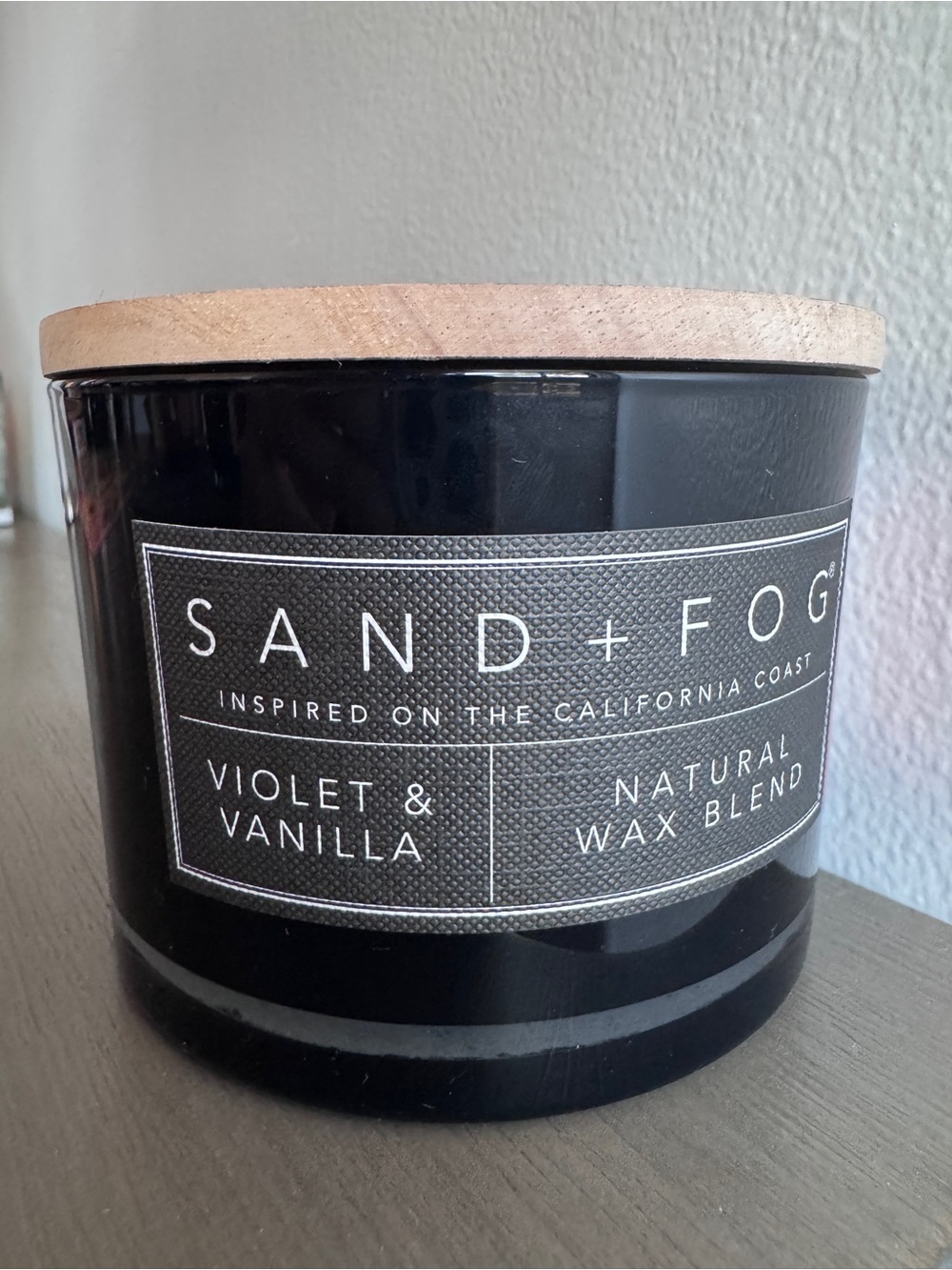 Sand + Fog Violet & Vanilla Scented Candle 12 oz